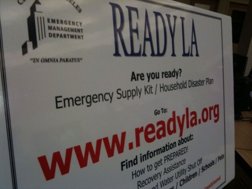 Los Angeles officials are promoting their website to be prepared for an earthquake - or any other disaster - in the wake of Japan. Public health officials and seismologists said Friday there is no increased risk of radiation or an earthquake in Southern California.