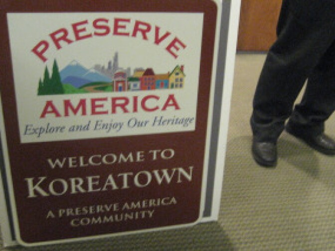 New signs prepared for installation within the boundaries of L.A.'s Koreatown.