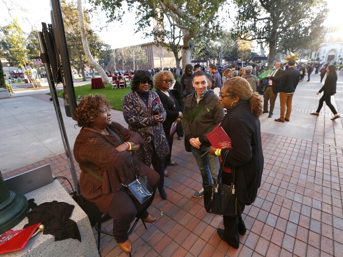 Member of the public gather at the gubernatorial town hall at the 26th Annual Empowerment Congress Summit at USC on Jan. 13, 2018.