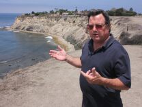 Attorney and surfer Michael Sisson on the Eastern bluff of Lunada Bay.