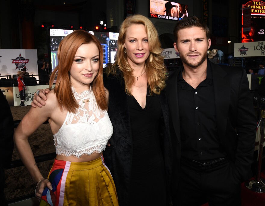 HOLLYWOOD, CA - APRIL 06:  (L-R) Actress Francesca Eastwood, Alison Eastwood and actor Scott Eastwood attend the premiere of Twentieth Century Fox's "The Longest RIde" at the TCL Chinese Theatre IMAX on April 6, 2015 in Hollywood, California.  (Photo by Michael Buckner/Getty Images)