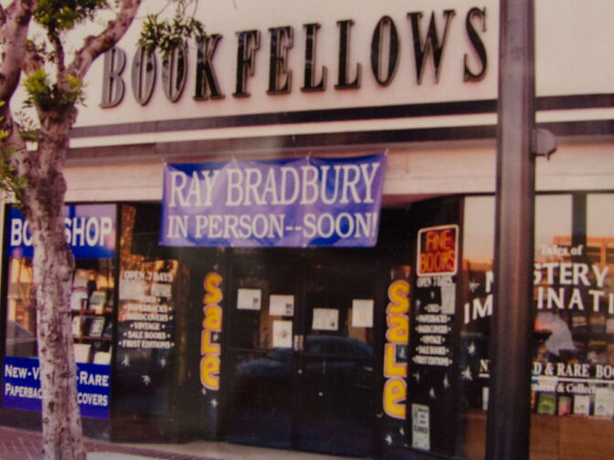 Mystery & Imagination Bookstore at the outset of their relationship with Bradbury.