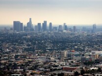Normally, May is hotter than April, April hotter than March, but in many locations around Southern California, we had a cooling trend the deeper we got into spring this year. (Stock photo: The Los Angeles skyline is shown during "June gloom.")
