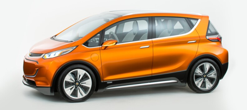 Chevy's all-electric Bolt is expected to have a range of some 200 miles and a price tag around $30,000.