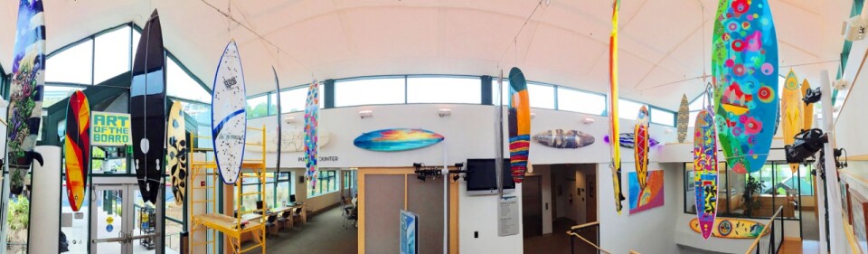 Malibu's Cultural Arts Commission is debuting its "Art of the Board" exhibit featuring 20 surf boards painted by members of the community.