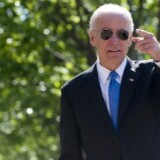 US Vice President Joe Biden walks to a meeting of bipartisan members of Congress to begin work on a legislative framework for comprehensive deficit reduction in Washington, DC, May 5, 2011.