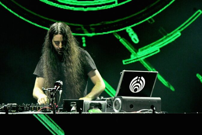 DJ Bassnectar performs onstage during the Meadows Music and Arts Festival in New York City.