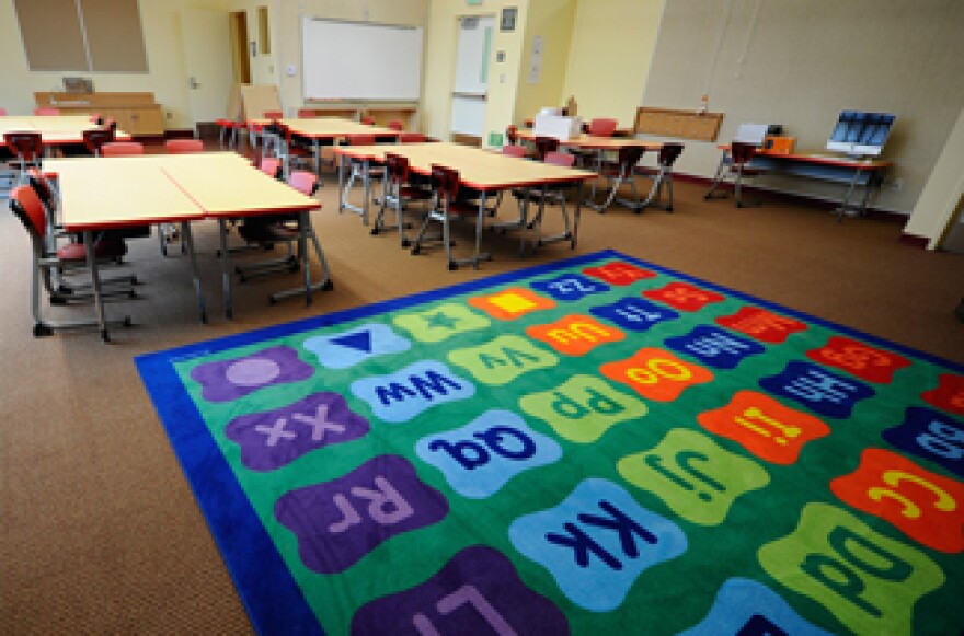 A classroom at the Los Angeles Unified School District's Carson-Gore Academy of Environmental Sciences.