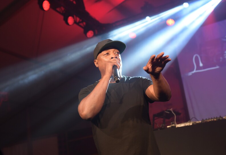 Chuck D of Public Enemy performs