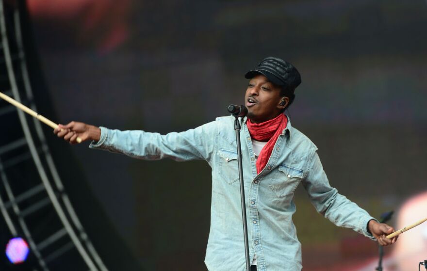 K'Naan performs on stage during the Global Citizen Festival, a mass music concert and event to urge world leaders to act towards ending extreme poverty, in Central Park in New York on September 29, 2012. Some 60,000 people attended the free festival, part of the Global Citizen Campaign. 