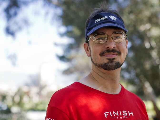 Running the LA Marathon had always been on his unofficial bucket list, Damian Kevitt says.
