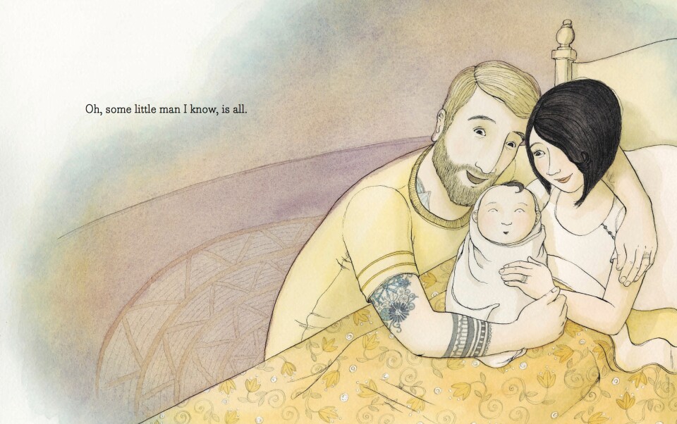 "Tell me a Tattoo Story" by Allison McGhee and illustrations by Eliza Wheeler.
