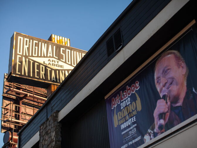 Art Laboe works out of his studio on Sunset Blvd. in Hollywood. He was recently inducted into the National Radio Hall of Fame.