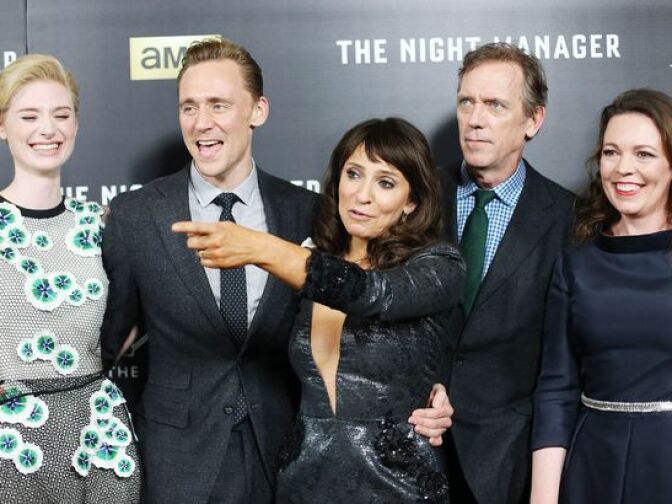 Susanne Bier (center) directed the miniseries "Night Manager" based off the book by John le Carre