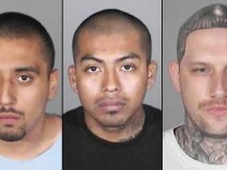 Three alleged gang members were charged with murder, attempted murder and being an accessory in a shooting near Santa Monica College on Tuesday.