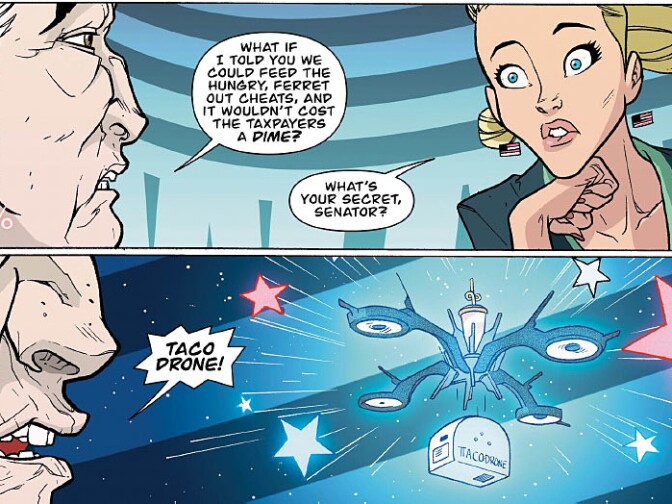 Art from the comic book Prez #1.