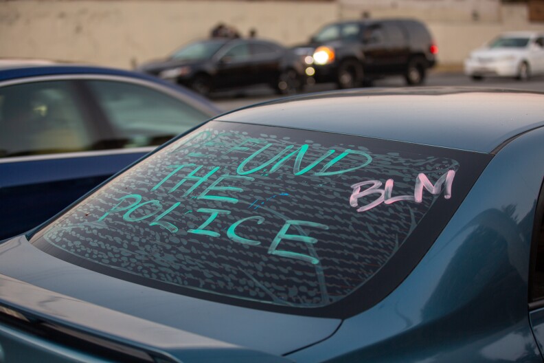 Car Caravan Protest Against The Police Shooting Of Dijon Kizzee