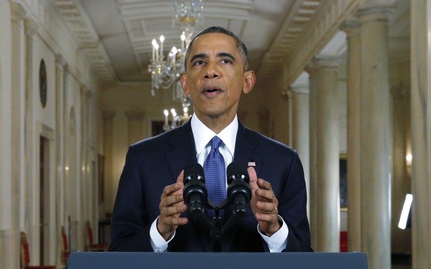 WASHINGTON, DC - NOVEMBER 20: U.S. President Barack Obama announces executive actions on U.S. immigration policy during a nationally televised address from the White House, November 20, 2014 in Washington, DC. Obama outlined a plan on Thursday to ease the threat of deportation for about 4.7 million undocumented immigrants. (Photo by Jim Bourg-Pool/Getty Images)