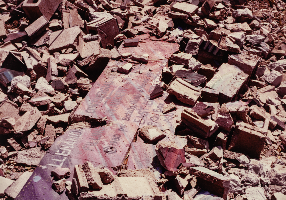 Picture of "Filling Up on Ancient Energies" after demolition