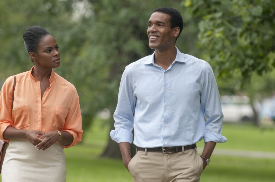 Tika Sumpter and Parker Sawyers in "Southside With You."