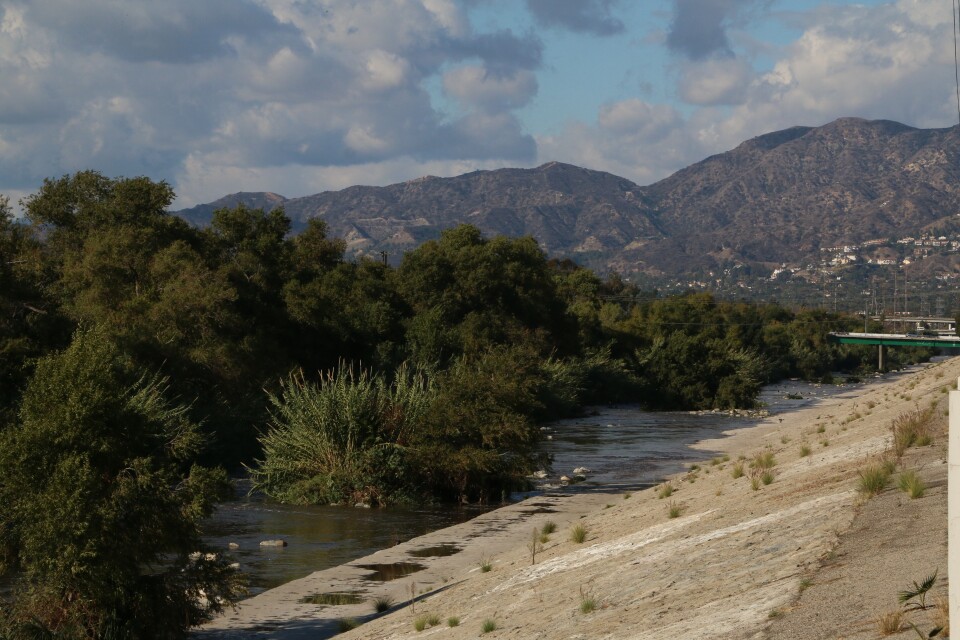 View of the Los Angeles River from the Bowtie Projects adjacent to the Elysian Valley neighborhood.

