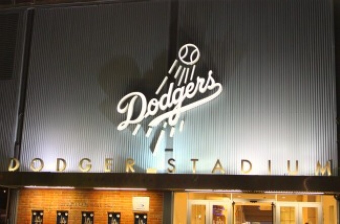 Dodger Stadium on the evening of April 29, 2011.