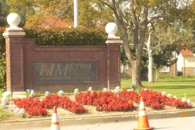 The Metropolitan State Hospital grounds cover 162 acres along the northern edge of the city of Norwalk. 