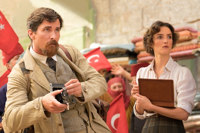 Christian Bale and Charlotte Le Bon star in "The Promise."