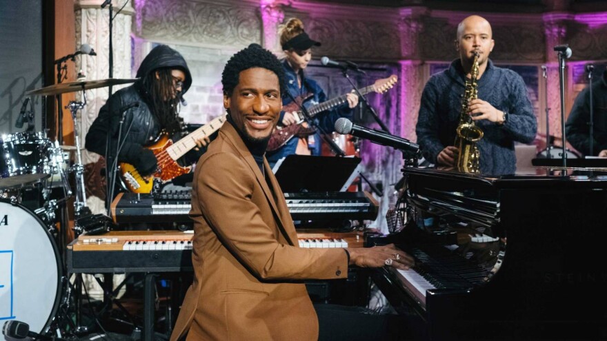 Jon Batiste is the bandleader for "The Late Show with Steven Colbert."