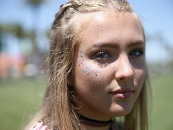 INDIO, CA - APRIL 14:  Festivalgoer attends day 1 of the 2017 Coachella Valley Music & Arts Festival Weekend 1 at the Empire Polo Club on April 14, 2017 in Indio, California.  (Photo by Rich Fury/Getty Images for Coachella)