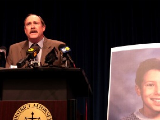 Riverside County District Attorney Paul Zellerbach speaks to reporters on March 15, 2011, after accepting a plea deal from attorneys for convicted killer Joseph Duncan.