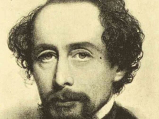 Charles Dickens in 1858.