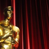 An Oscars statue is seen before the start of the 83rd Annual Academy Awards Nominations Announcement. 