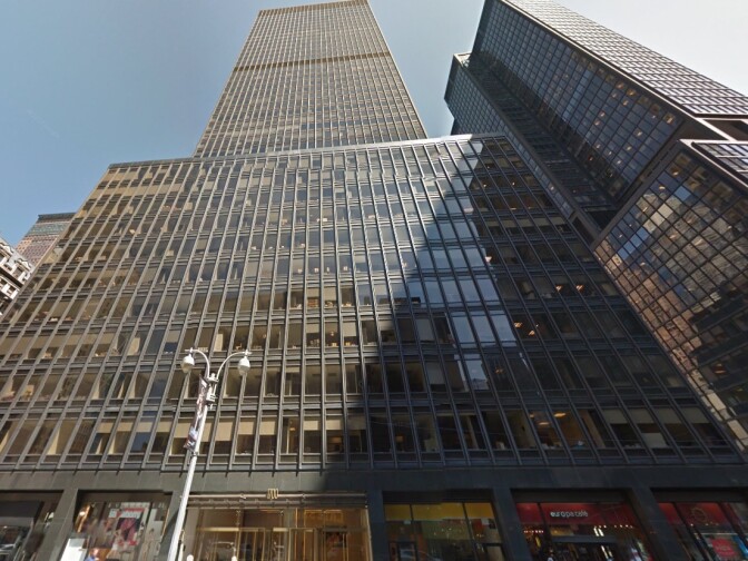 An image from Google Maps of DC Comics' New York City headquarters, which they're leaving for Burbank.
