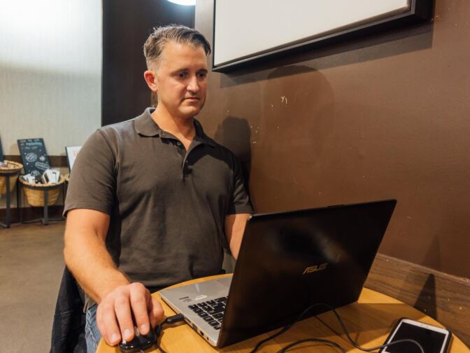 Navy Lt. Commander Jeff Raunig is a physician for a Marine Battalion at Camp Pendleton, near San Diego. He weighed his option to enter the Blended Retirement system against what he could potentially lose in reduced pension payments. Raunig is just shy of 12 years of service.