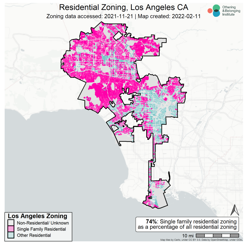 City Of La Zoning Map Here's How La's Suburban-Style Zoning Contributes To Racial Disparities |  Laist