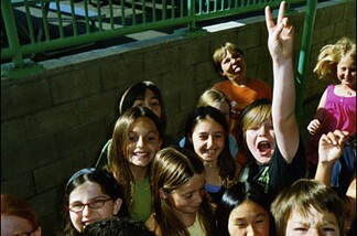 Fourth-graders at Roosevelt Elementary in Santa Monica vie for Off-Ramp airtime.