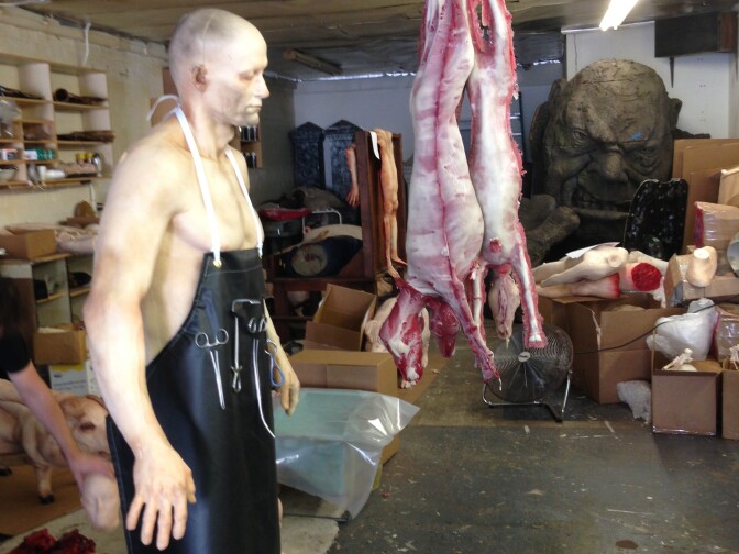 Inside the Dapper Cadaver prop house in Burbank, Calif. 