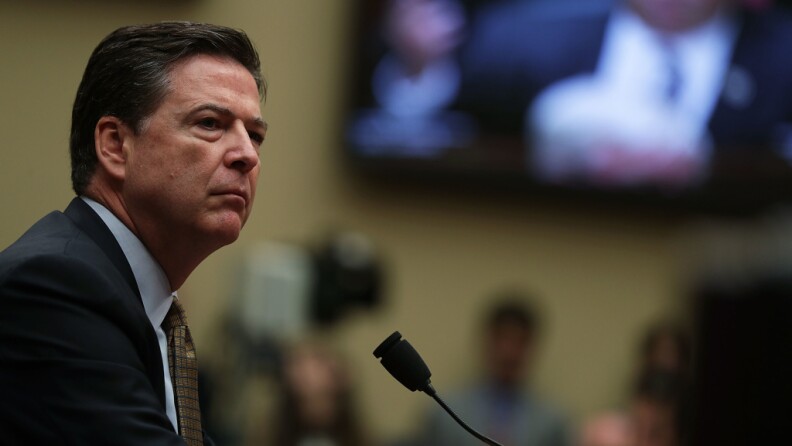 FBI Director James Comey testifies during a hearing before House Oversight and Government Reform Committee July 7, 2016 on Capitol Hill in Washington, D.C.