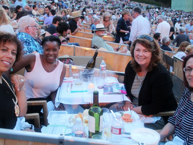 Left to right: Muriel Carroll, Charlene, Deirdre Delrey and Danya. 
