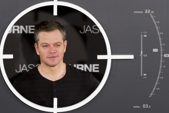 Actor Matt Damon attends "Jason Bourne" photocall at Villamagna Hotel on July 13, 2016 in Madrid, Spain.