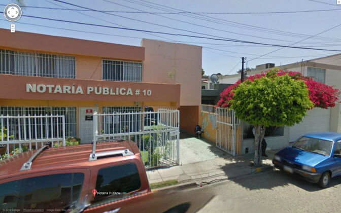 A screenshot of a notaria in Baja California. Fake immigration attorneys are scamming immigrants out of thousands of dollars, but law enforcement — and real attorneys — are fighting back.