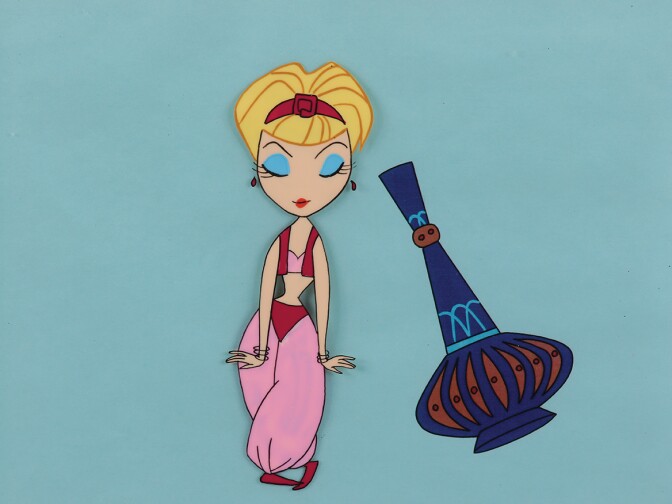 Jeannie production cel from the openIng credIts of "I Dream of Jeannie."