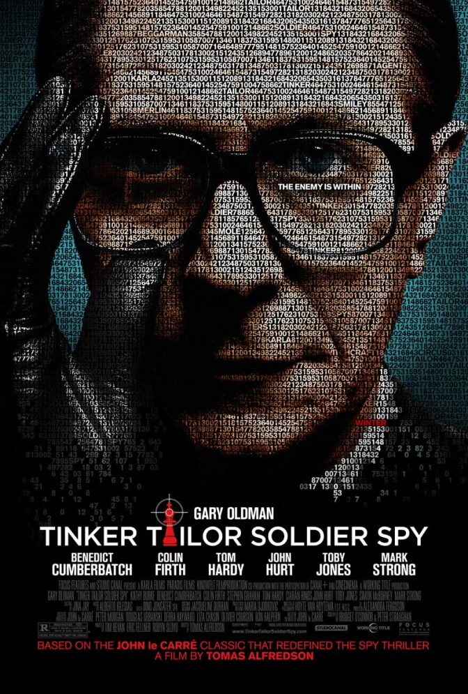 “Tinker Tailor Soldier Spy,” was written by Bridget O’Connor, Peter Straughan and John le Carre (novel). 