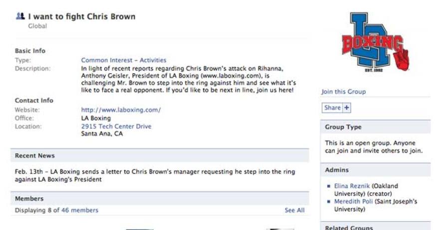 LA Boxing President has challenged Chris Brown to a fight, and you can do the same if you join this Facebook group