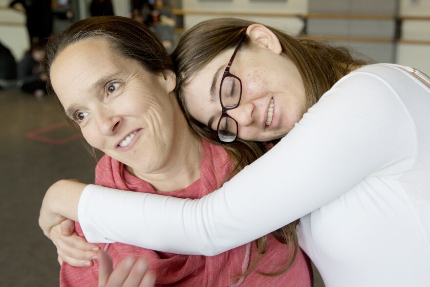 Director of Ballet for Kids Bonnie Schlachte with Sarah Hansen.