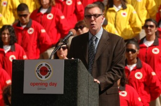 Likely incoming LAUSD Superintendent, John Deasy. 
