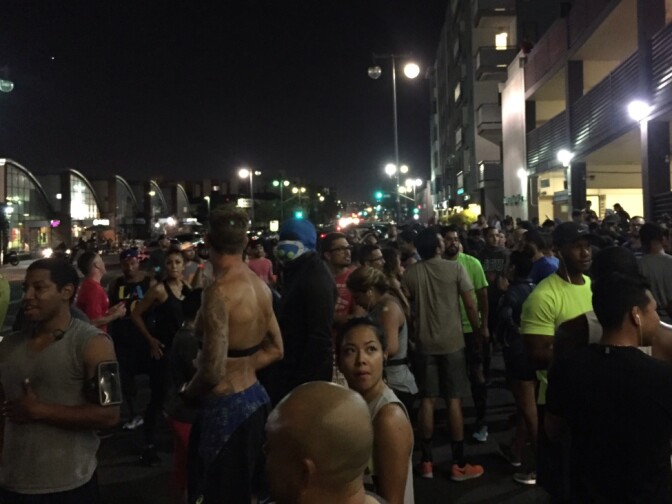 Blacklist LA runners gather in Little Tokyo. 