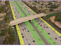 This is a drawing the Orange County Transportation Authority presented to the board on Monday in a staff report. "The existing carpool lane is combined with the new express lane to provide a dual lane express lanes facility," the report said. 