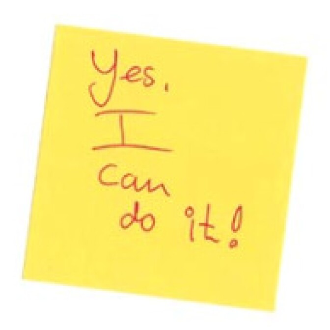 Do you leave yourself notes of encouragement?